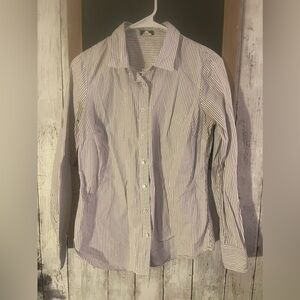 J Crew Size Small Striped Fitted long sleeve button down shirt